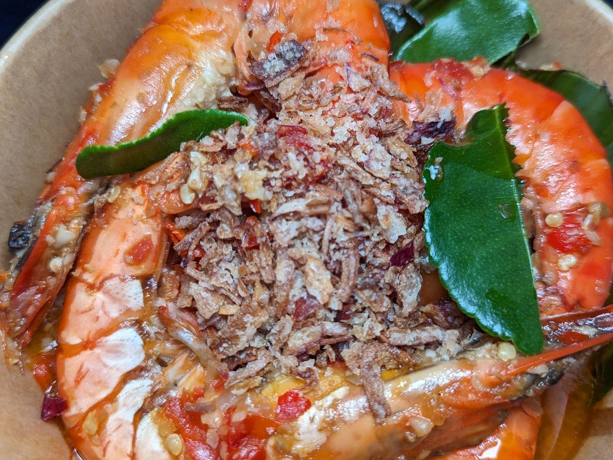 Keto at the kenduri, Udang Lado halal keto Malay food